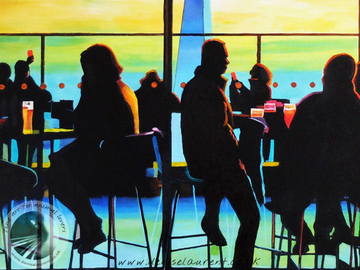 Sky Garden - 20x16" Cityscape Painting