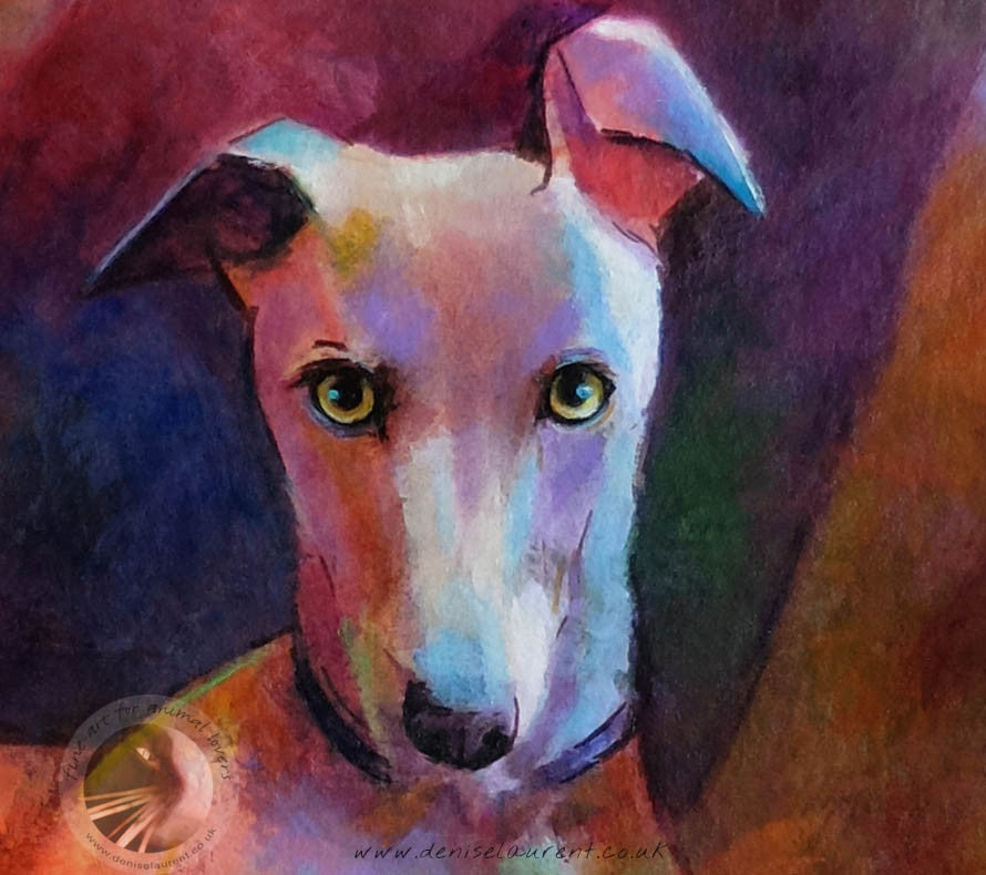 On The Sofa - 16x16" Acrylic Painting