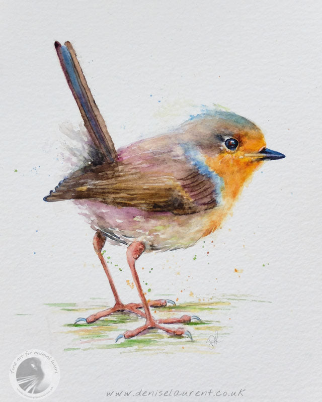 Windswept Robin - Sold