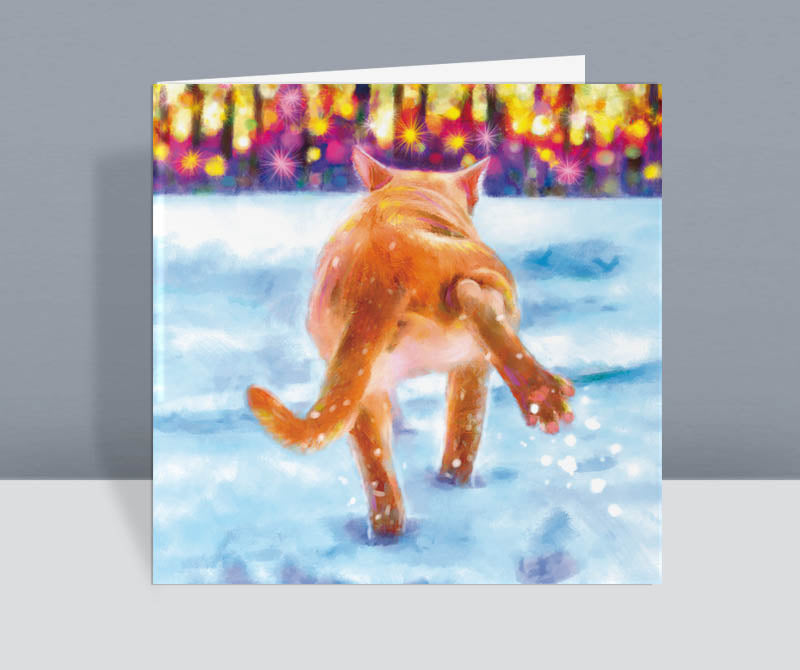 Baby It's Cold Outside - Cat Christmas Card